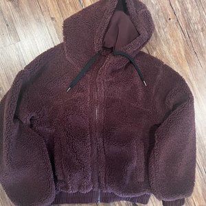 Lululemon Fleece Zip Up Plum Size 8